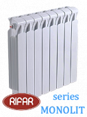 Радиатор биметаллический RIFAR МONOLIT (боковое подключение) 500/14 секции с доставкой в Артём
